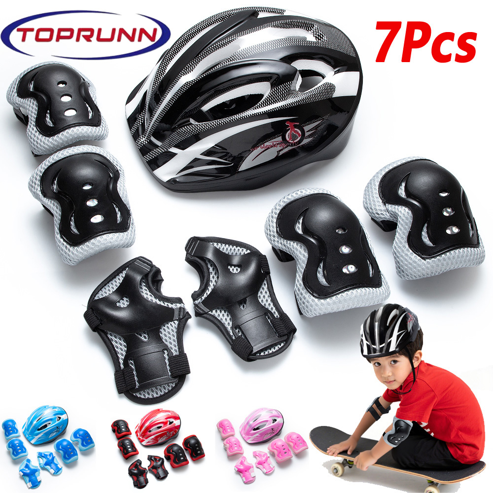 Cycling Protective Gear Kids - 7 in 1 어린이 보호 장비