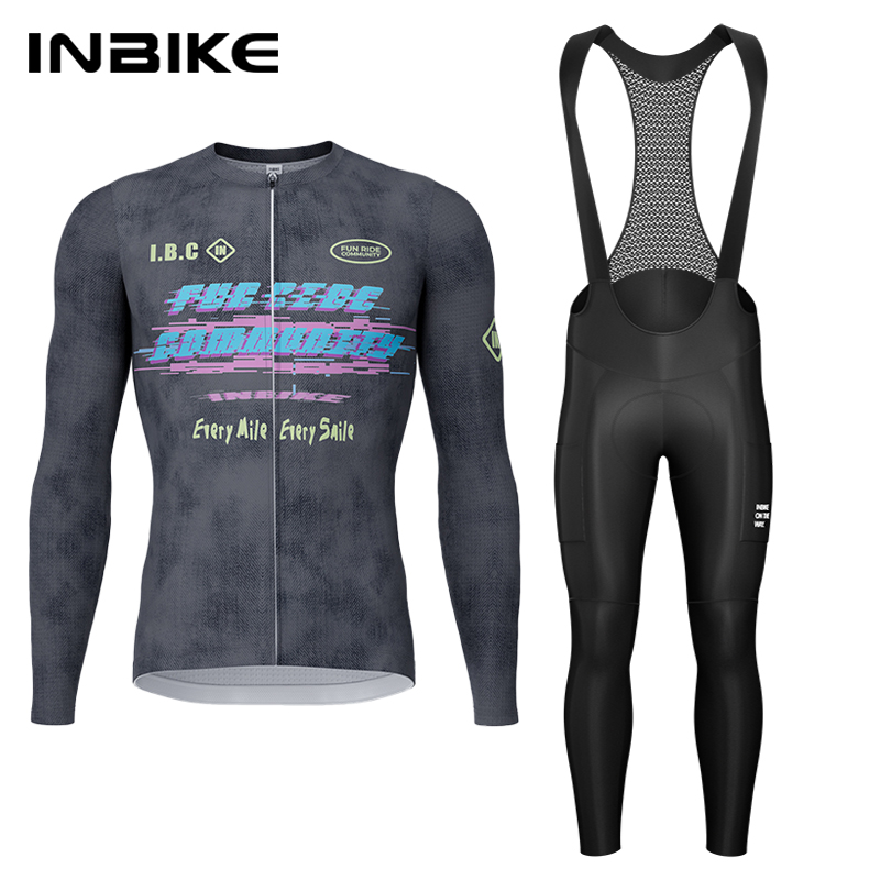 Cycling Gear Jersey - 인바이크 봄 가을 사이클링 세트 사이클링