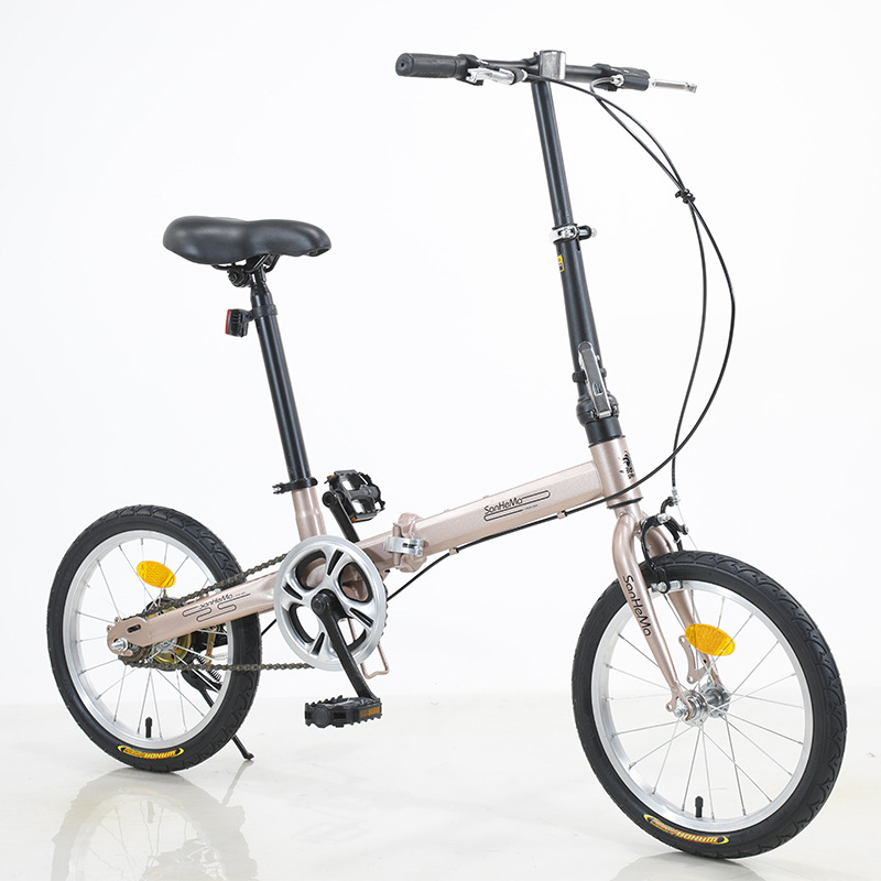Cycling Gear For Commuting - Sanhema 16인치 접이식 자전거 싱글 스피드