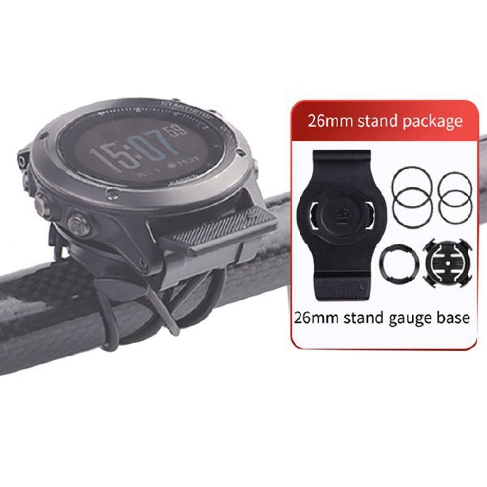 Cycling Gear Garmin - 26mm 검정색 플라스틱 시계 밴드 교체
