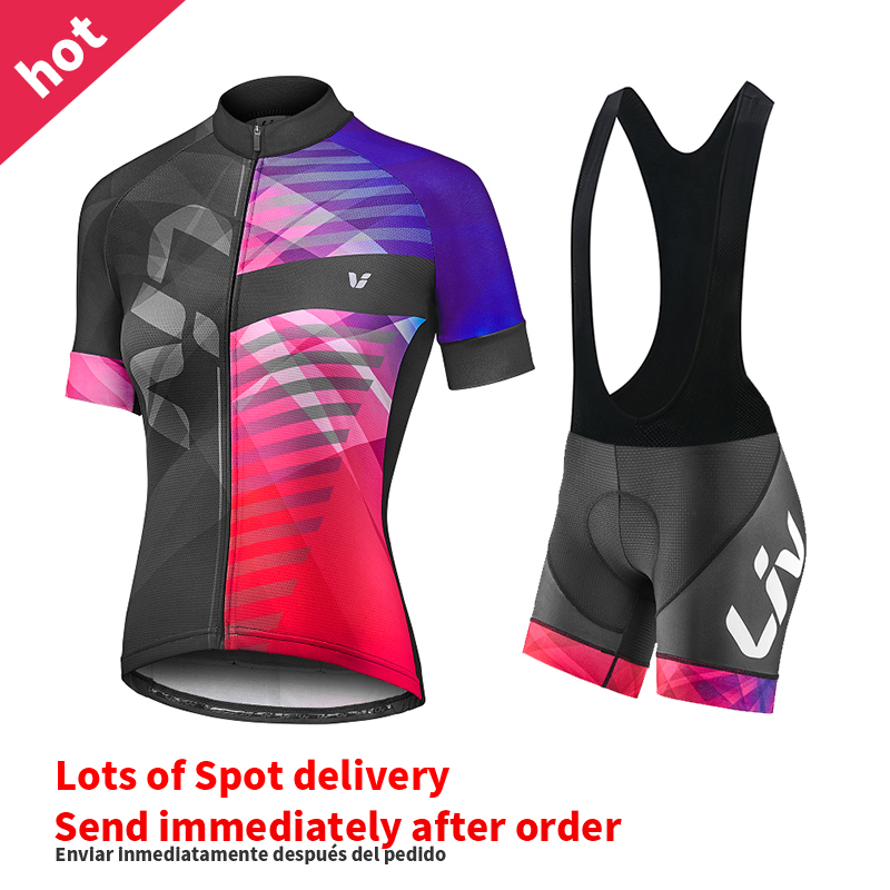 Cycling Gear Jersey - Liv 사이클링 반바지 세트, 여성 사이클링