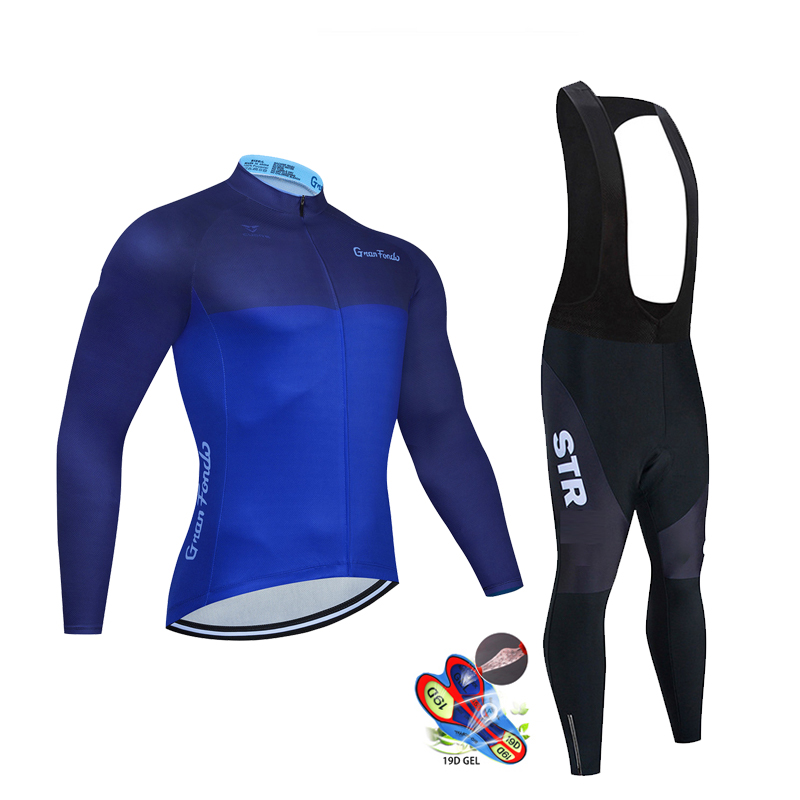 STR 사이클링 의류 세트 남성용, 가을 블랙 긴 소매 - Cycling Gear Jersey 리뷰 및 가격