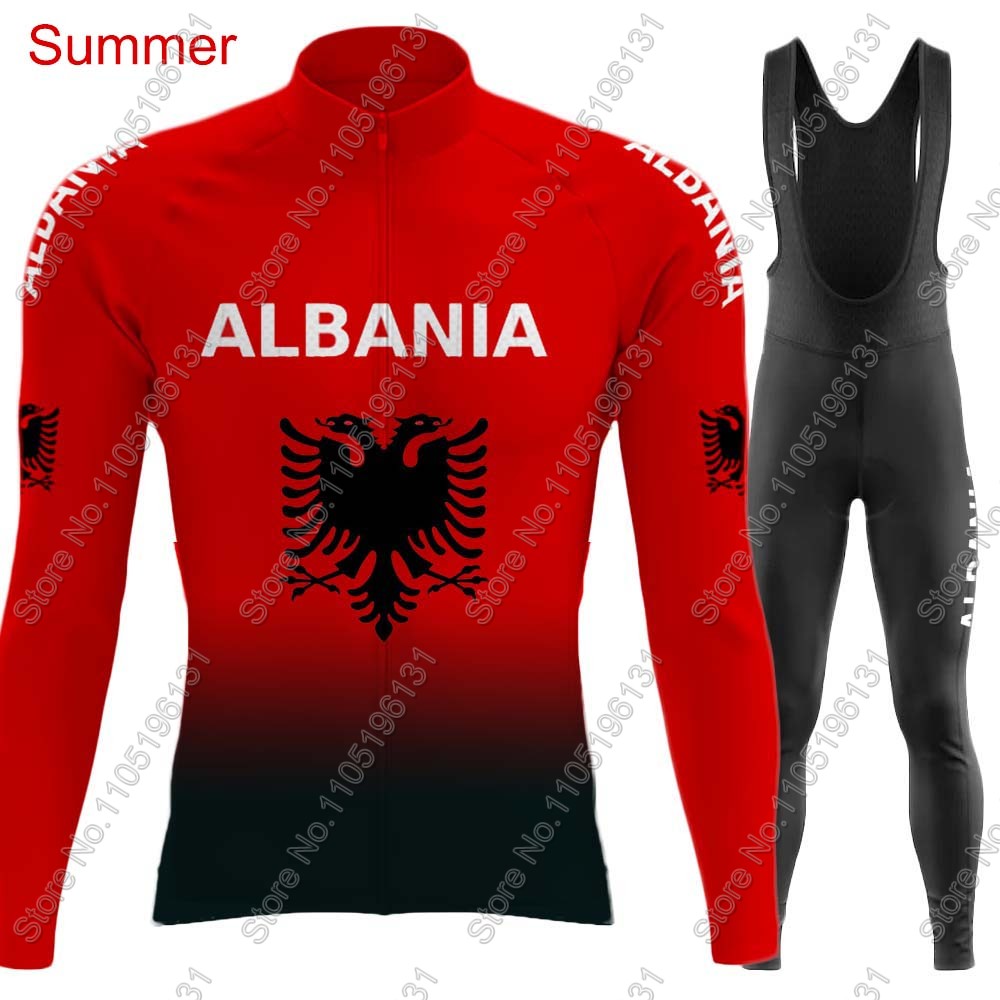 알바니아 국가대표팀 2026 사이클링 저지 세트 긴팔  - Cycling Gear Jersey 리뷰 및 가격